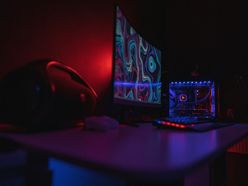 Gaming PC hardware close-up